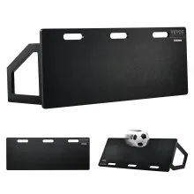 Tablero de rebote de fútbol VEVOR, pared de fútbol portátil de 45" x 18" con 2 ángulos de rebote, tablero de rebote de HDPE plegable, equipo de entrenamiento de fútbol para niños y adultos, práctica de pases y tiros