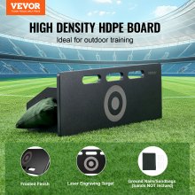 Panneau de rebond de football VEVOR 32"X12" Mur de football portable avec rebond à 2 angles