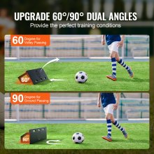 42"X12" Soccer Rebounder Board Portable Soccer Wall with 2 Angles Rebound