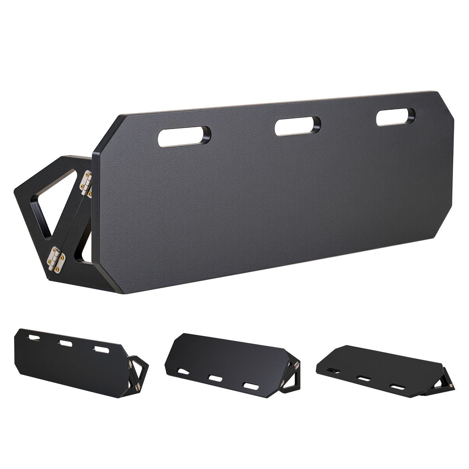 VEVOR Soccer Rebounder Board, 1000 x 300 mm Portable Soccer Rebound Wall, HDPE Sports Kick Back Trainer, 3 Adjustable Angles, Easy Setup Ball Practice Training Equipment for Passing & Reaction Skills