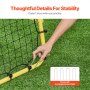 VEVOR 40"x35"x37" Soccer Rebounder Net Kick-Back Portable Football Training Gift