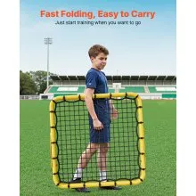 40"x35"x37" Soccer Rebounder Net Kick-Back Portable Football Training Gift