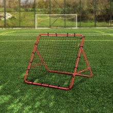 VEVOR Soccer Rebounder Rebound-verkko, takapotku 39"x39", kannettavat jalkapalloharjoituslahjat, täysin säädettävät kulmat maaliverkko, apuvälineet ja varusteet lapsille teini-ikäisille ja kaikenikäisille, helppo asentaa ja täydellinen säilytys