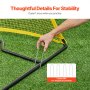 7x7FT Soccer Rebounder Portable Soccer Trainer Net with Portable Bag