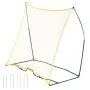 VEVOR Soccer Rebounder, Portable Soccer Trainer, 7x7FT Iron & Polyester Soccer Practice Equipment, Sports Football Rebounder Wall with Portable Bag, Perfect for Team Solo Training, Passing, Volley