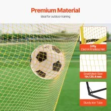 Red de rebote para fútbol portátil de 7 x 7 pies con bolsa portátil