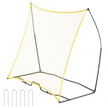 VEVOR 7x7FT Soccer Rebounder Portable Soccer Trainer Net with Portable Bag