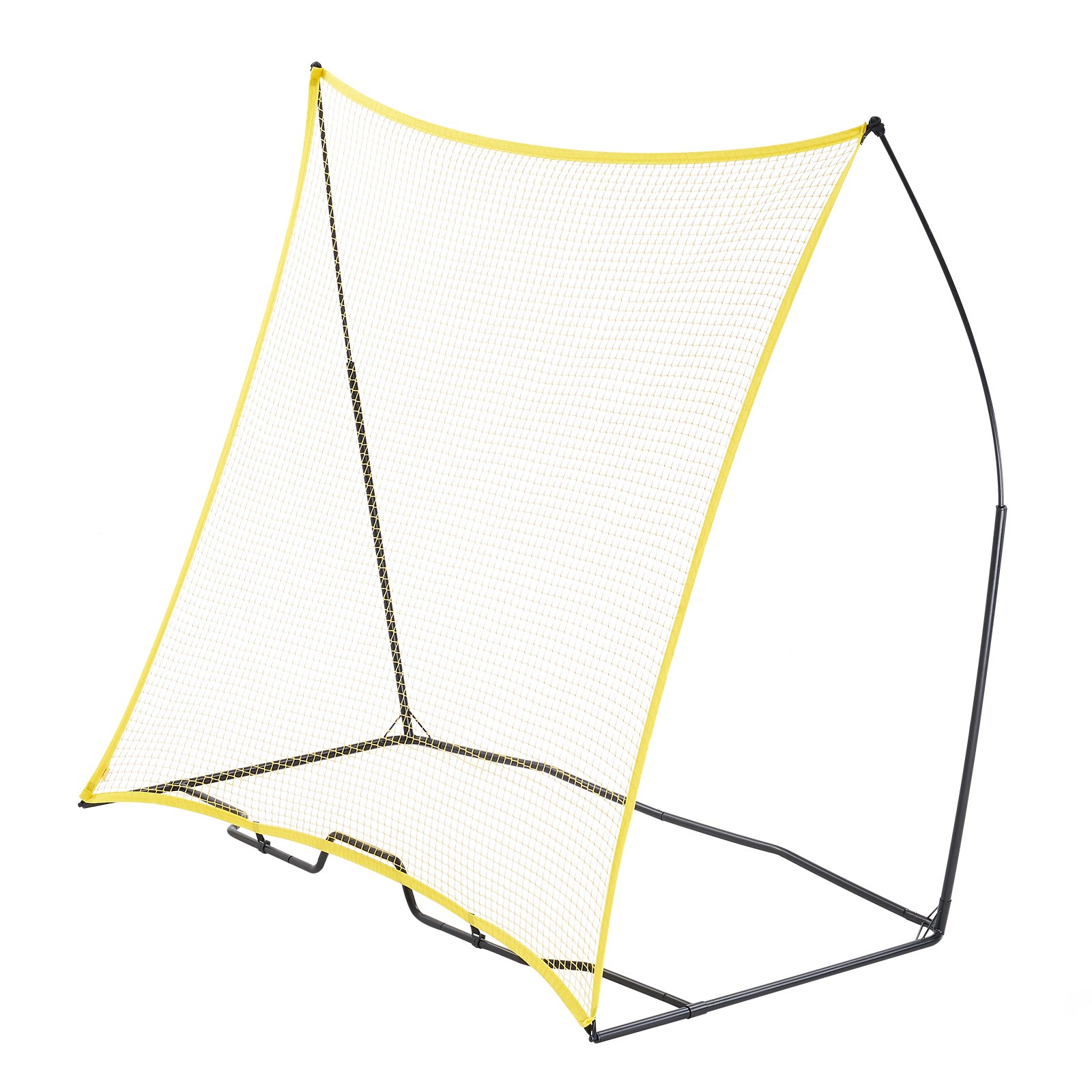 VEVOR Soccer Rebounder, Portable Soccer Trainer, 7x7FT Iron & Polyester Soccer Practice Equipment, Sports Football Rebounder Wall with Portable Bag, Perfect for Team Solo Training, Passing, Volley