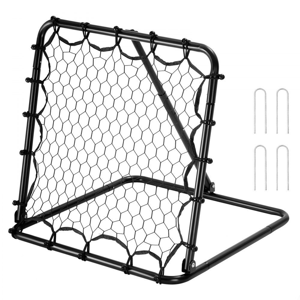 VEVOR 34"x34" fotbollsrebounder-nät Kick-back bärbara fotbollsträningspresenter