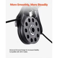 VEVOR 14.5 Ton Snatch Block for Winch Recovery, Heavy Duty 32,000 lbs Break Strength, Work with 3/8 inch Rope, Compact Offroad Recovery Accessory for Towing & Recovery on Truck, Tractor, ATV & UTV