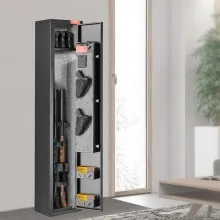 VEVOR 2 Rifles Gun Safe, Rifle Safe with Lock & Digital Keypad, Quick Access Gun Storage Cabinet with Removable Shelf, Pistol Rack, Rifle Cabinet for Home Rifle and Pistols