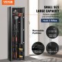 VEVOR 3 Rifles Gun Safe, Rifle Safe with Lock & Digital Keypad, Quick Access Gun Storage Cabinet with Removable Shelf, Pistol Rack, Rifle Cabinet for Home Rifle and Pistols