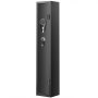 tall black VEVOR gun safe with digital keypad and key lock for secure firearm storage.