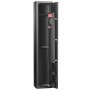 VEVOR gun safe, tall black steel cabinet with open door, internal shelves, and secure locking system.