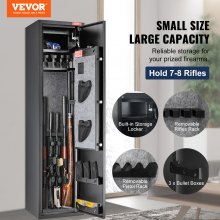 VEVOR Gun Safe Rifle Safe with Digital Keypad & Lock 5 Rifles Storage Cabinet