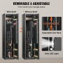 VEVOR Gun Safe Rifle Safe with Built-in Storage Locker 5 Rifles Storage Cabinet