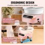 ergonomic VEVOR pottery wheel with 45° lcd screen and three support feet for comfortable operation.