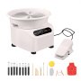 VEVOR Pottery Wheel, Direct Drive Ceramic Wheel with Shaping Tools for DIY Art Craft, 10 inch Pottery Forming Machine, 350W Electric Wheel for Pottery with Foot Pedal and LCD Touch Screen,  White