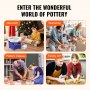 enter the wonderful world of pottery. ideal gift, workshop, pottery classes, and family diy with VEVOR pottery wheel.