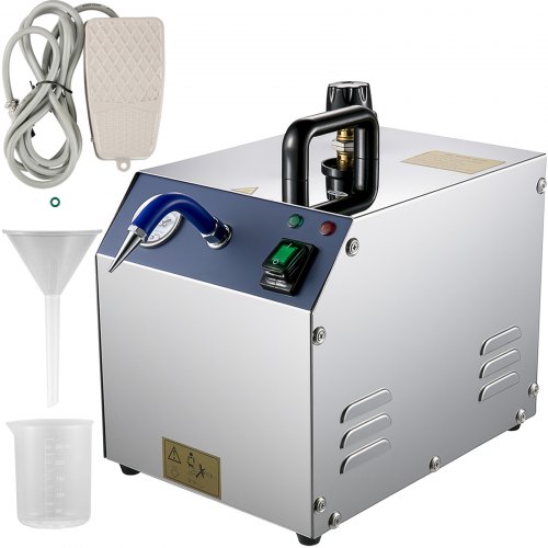 VEVOR Jewelry Steam Cleaner Machine 2L 1300W Jet Steam Cleaner Stainless Steel