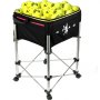 VEVOR Tennis Ball Cart Trolleys Basket 160 Balls Capacity w/ Wheels Portable
