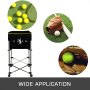 VEVOR Tennis Ball Cart Trolleys Basket 160 Balls Capacity w/ Wheels Portable