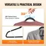 VEVOR Hangers, 11lbs Load-Bearing, 50 Pack Black Velvet Hangers with 360 Degree Swivel Hook & 0.2 in Ultra-Thin Design, Non-Slip Space Saving Hangers, Fit for Silk Garments, Coats, Sweaters & Straps