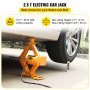 2.5 Ton Automotive Electric Scissor Car Jack Lift 100w Comie Wrench 12v Dc Power