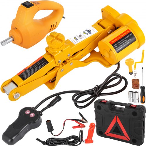 Electric Jack Electric Car Jack 3 Ton 6600 LBS Scissor Car Jack 12V Impact Wrench