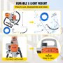 VEVOR High Pressure Airless Wall Paint Spray Gun Sprayer 600W Machine Spraying