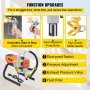 VEVOR Paint Sprayer, 1500W Airless Paint Sprayer, Hose Paint Gun 3000PSI Paint Sprayers For Home for Ships, Bridges, Towers, Poles and Other Large Long-term Industry Metal Structures