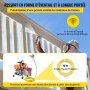 VEVOR Airless Paint Sprayer with High Pressure Hose, 2200W Wall Paint Gun, 3000PSI 2L/min Brushless Motor Included, for Interior and Exterior Painting, Fence Accessories
