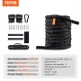 VEVOR battle rope 30 ft, 1.5 inch diameter, with accessories including gloves, anchor, and carabiner.