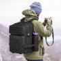 Taktický batoh VEVOR, vojenský taktický batoh o objemu 45 l s designem Molle a 3 přihrádkami, armádní útočný batoh pro muže a ženy, batoh na střelnici pro outdoorové dobrodružství, turistiku, lov, černý