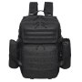 Taktický batoh VEVOR, vojenský taktický batoh o objemu 45 l s designem Molle a 3 přihrádkami, armádní útočný batoh pro muže a ženy, batoh na střelnici pro outdoorové dobrodružství, turistiku, lov, černý