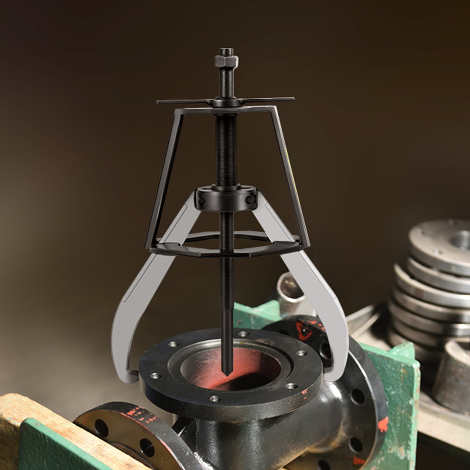 VEVOR Gear Puller 2 Jaw Puller, 12 Ton/26448 LBS Capacity Manual Puller, 21-1/3"-28" Spread Reach and 3-1/3" -12-1/5" Spread Range, 20" Overall Length Gear Removal Tools For Slide Gears, Pulleys
