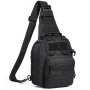 Tactical Sling Bag 10L Military Rover Shoulder Sling Backpack Black