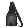 Tactical Sling Bag, 10L Military Rover Shoulder Sling Backpack with Molle Design and Multi-pocket,  600D Tactical Shoulder Bag Ideal for Caping, Hiking and Every Day Carry, Black
