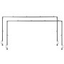 VEVOR Over The Table Rod Stand with Clamps, 13"-42" Tall & 28"-98" Length Adjustable, 2 Packs Table Arch Stand, Tabletop Balloon Arch Frame for Wedding Birthday Party Christmas Decorations, Black