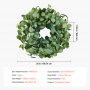 VEVOR Artificial Decorative Wreath 66.04 cm Green Eucalyptus Leaves Year Round