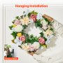 VEVOR Artificial Decorative Wreath 60.96 cm White Pink Yellow Peonies Hydrangeas