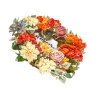 VEVOR Artificial Decorative Wreath, 60.96 cm, Red Orange Yellow, Decorated with Hydrangeas, Roses, Wooden Sign, Year Round Wreath for All Seasons Indoor and Outdoor Home Wall Window Festival Decor