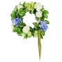 VEVOR Artificial Decorative Wreath 58.42 cm Blue White Green Hydrangeas Roses