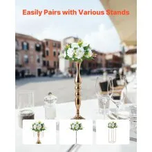 VEVOR Flower Balls for Wedding Centerpieces 9.5-Inch Flower Arrangement 10 PCS