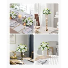 VEVOR Flower Balls for Wedding Centerpieces 9.5-Inch Flower Arrangement 10 PCS