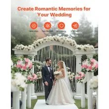Flower Balls for Wedding Centerpieces Fake Flower Arrangement Pink + White 10PCS