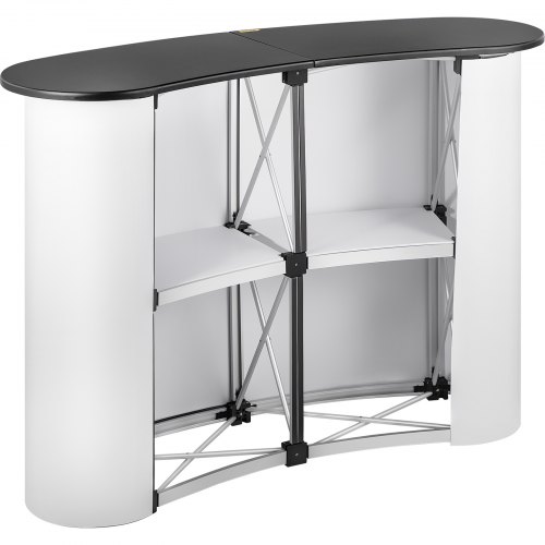 VEVOR Trade Show Display Tension Frame Display Portable Pop Up Trade Show Display Counter Promotion Foldable Podium Table Stand