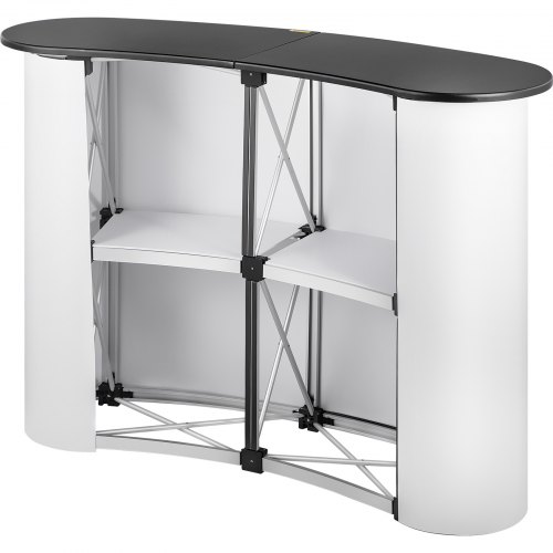 VEVOR Trade Show Display Tension Frame Display Portable Pop Up Trade Show Display Counter Promotion Foldable Podium Table Stand