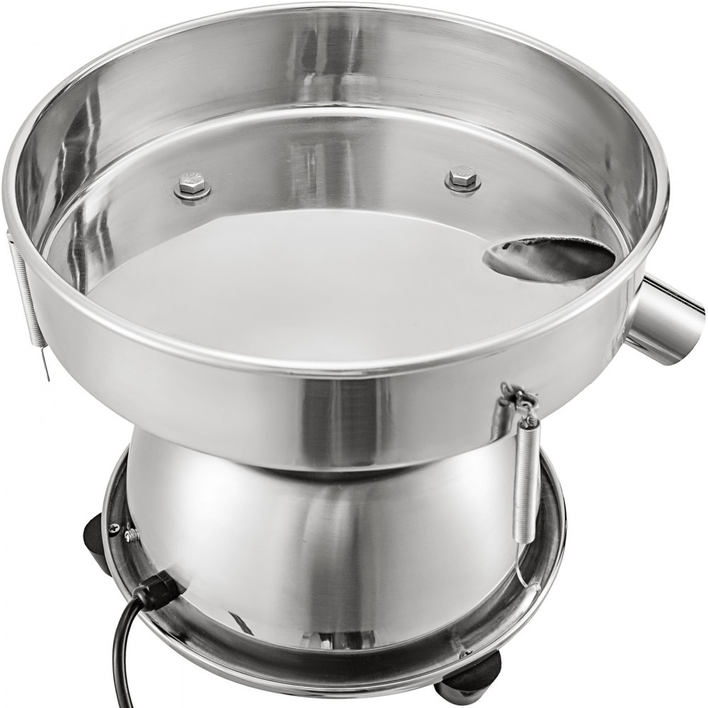 VEVOR Automatic Sieve Shaker Included 12 Mesh + 80 Mesh Flour Sifter Electric Vibrating Sieve Machine 110V 50W Sifter Shaker Machine 1150 r/min for Rice & Herbal Powder Particles