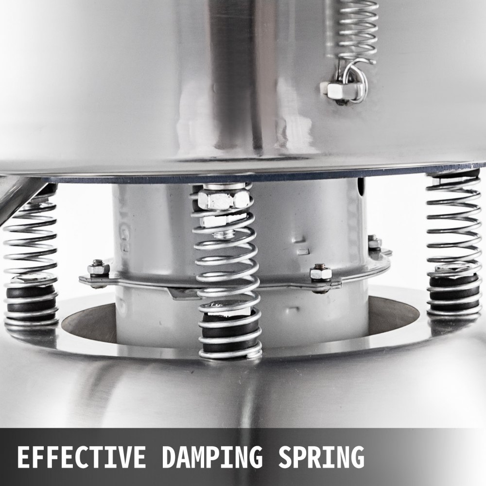 VEVOR Automatic Sieve Shaker Included 12 Mesh + 80 Mesh Flour Sifter Electric Vibrating Sieve Machine 110V 50W Sifter Shaker Machine 1150 r/min for Rice & Herbal Powder Particles